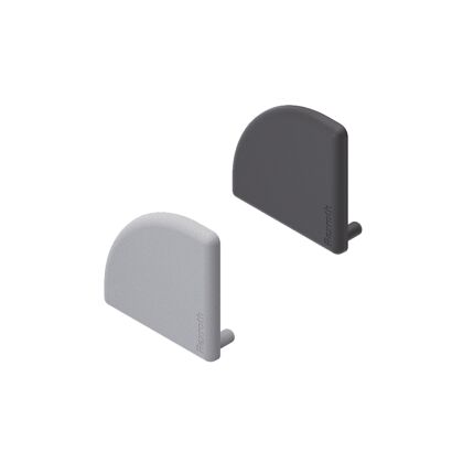 Cap cover 45x45L R, noir ESD