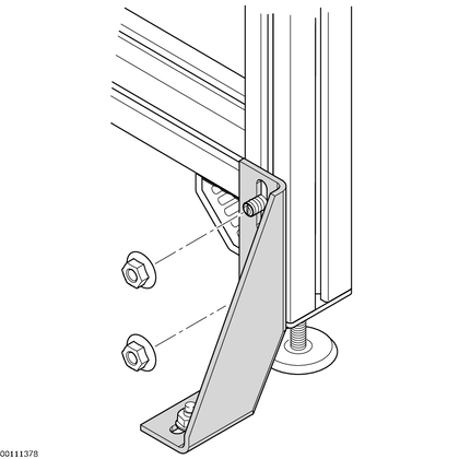 Foundation bracket 160x90x42x4