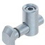 Quick connector, N8, 0°, zinc plated