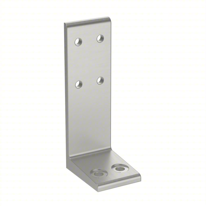 Floor Mount: 45 Series, Aluminum, 45 mm x 140 mm, Double