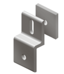 Fixation panneau grillagé (Kit) - 45mm