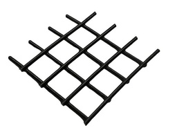 [MP-00375] Grillage soudé 1"x1"x0.105", Acier, avec revêtement PVC Noir (4pieds x 8pieds)