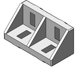 [CC05102] Équerre 45x45x90 à charge légère (light duty gusset)